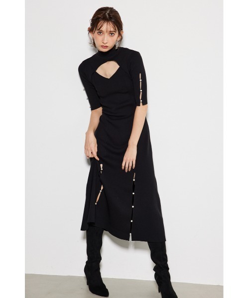 「rienda」 ニットワンピース FREE ベージュ レディース_画像4