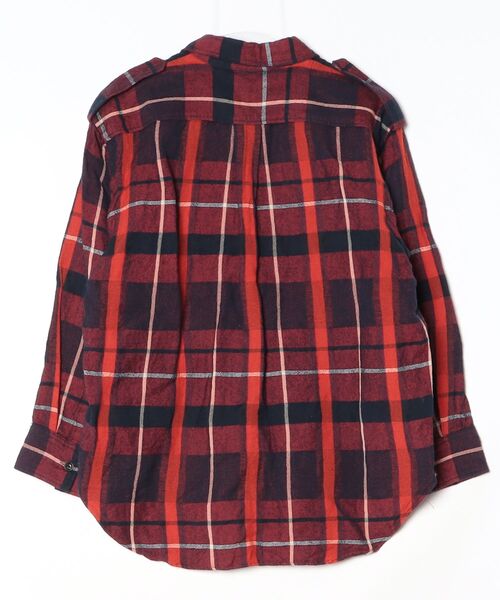 「08sircus」 チェック柄長袖シャツ 1 レッド レディース_画像2