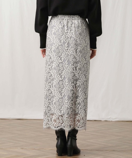 「Gready Brilliant」 タイトスカート 38 グレー レディース_画像3