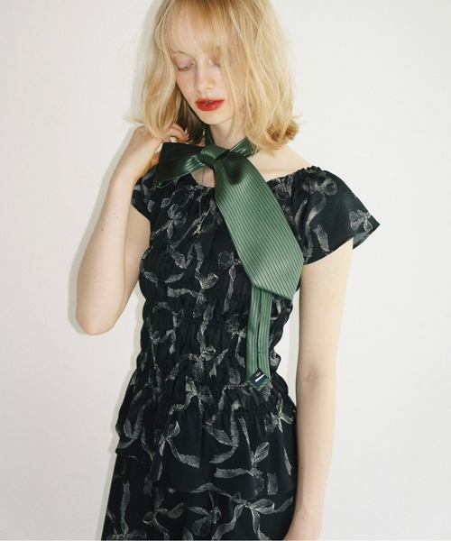 musubore（ムスボレ） ブラウス シャツ shirring smock blouse