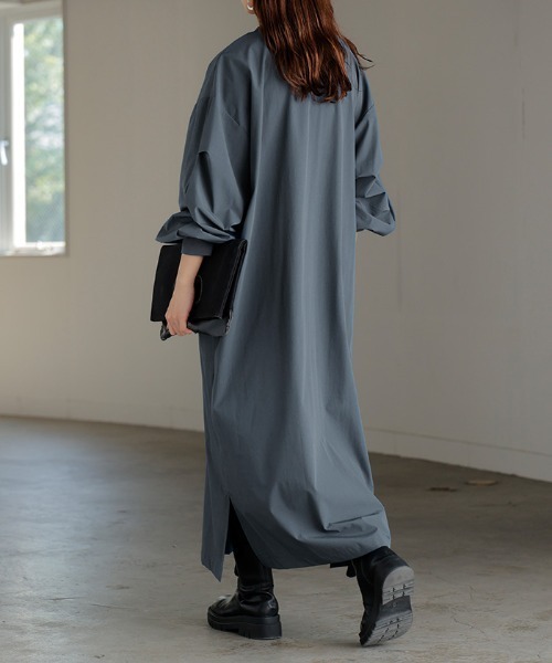 「HUG.U」 長袖ワンピース FREE ブラック レディース_画像2