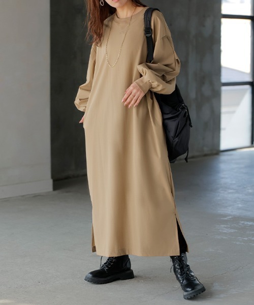 「HUG.U」 長袖ワンピース FREE ブラック レディース_画像5