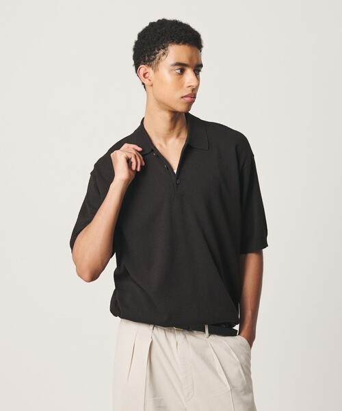 BEAUTY＆YOUTH UNITED ARROWS ポロシャツ 「OWNESS」フェザー コットン