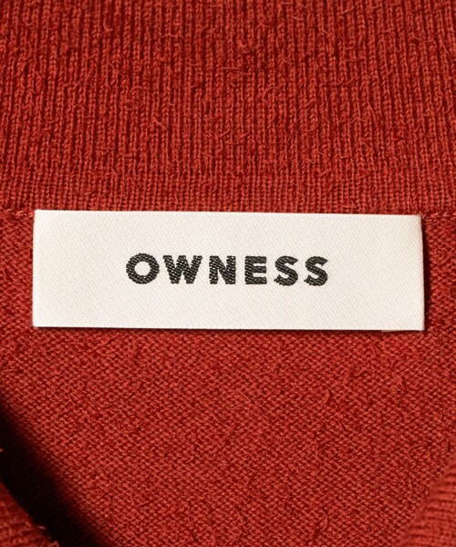 ポロシャツ 「OWNESS」フェザー コットン 3ボタン ポロシャツ メンズの画像