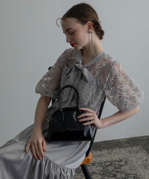 「BONLECILL noir」 コンビワンピース FREE シルバーグレー レディース_画像2