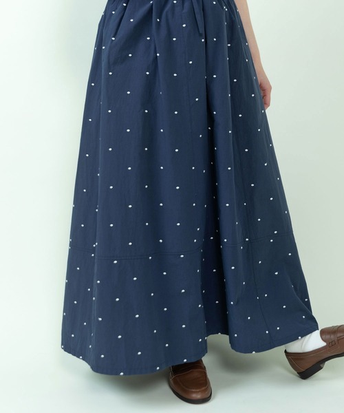 PAR ICI（パーリッシィ） スカート DOT刺繍 切り替えギャザースカート