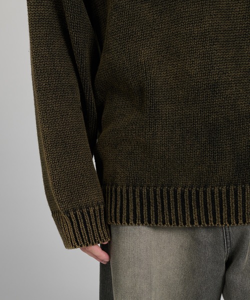 「kutir」 長袖ニット LARGE ブラウン メンズ_画像3