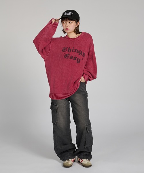 「kutir」 長袖ニット LARGE ブラウン メンズ_画像5