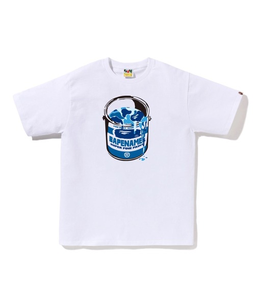 A BATHING APE ロゴ Tシャツ ホワイト ブルー 袋付き タグあり TEECOLLECTION | bape.com