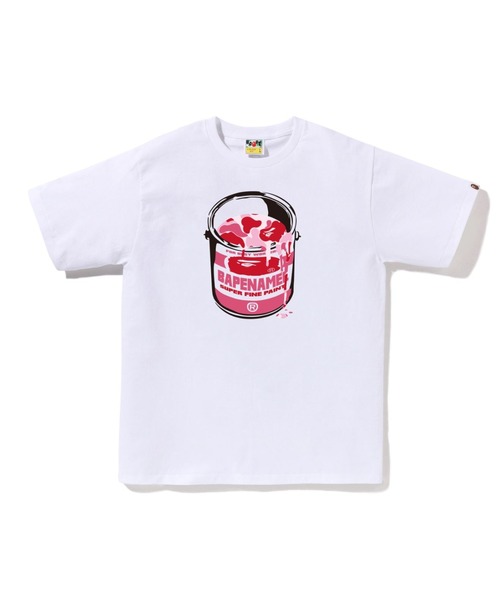 エイプロンT A BATHING APE（アベイシングエイプ） tシャツ ABC CAMO PAINT CAN TEE