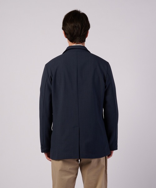 美品 エディーバウアーテーラードジャケット 濃紺M アンコンストレッチ ビジカジ Eddie Bauer（エディーバウアー） ジャケット テーラードジャケット