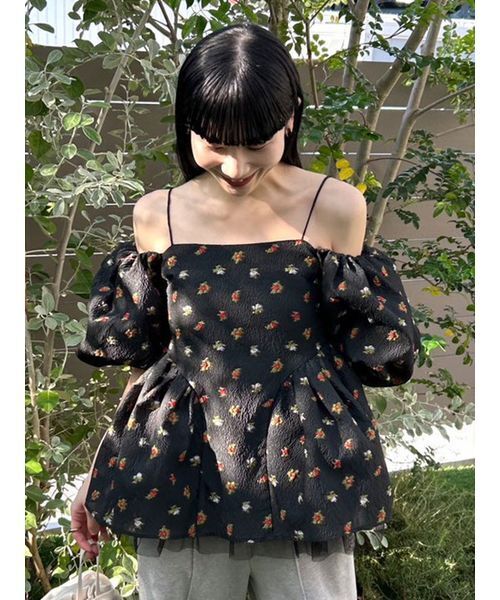 LILY BROWN 3wayペプラムブラウス LILY BROWN（リリーブラウン） ブラウス シャツ 3way ペプラムトップス
