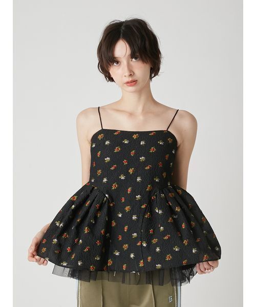 LILY BROWN（リリーブラウン） ブラウス シャツ 3way ペプラムトップス