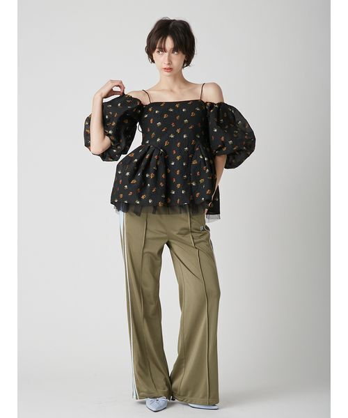 lily brown 3way ペプラムトップス LILY BROWN（リリーブラウン） ブラウス シャツ 3way ペプラムトップス