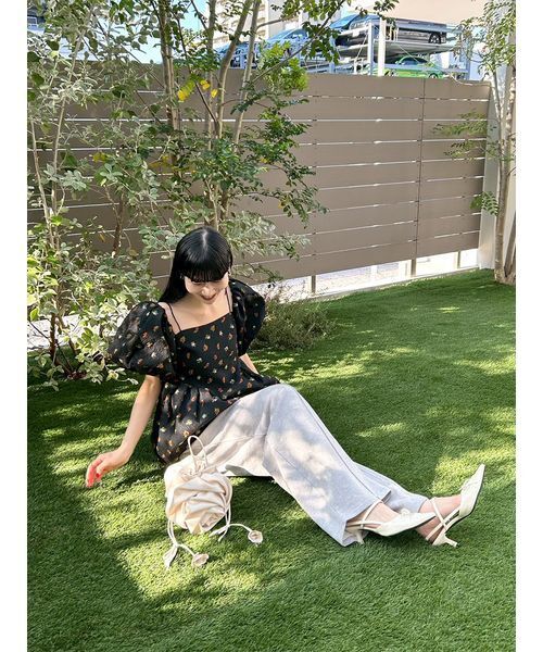LILY BROWN（リリーブラウン） ブラウス シャツ 3way ペプラムトップス