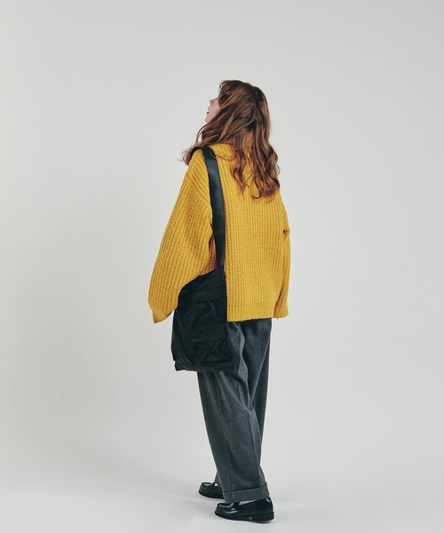 「MUHET」 長袖ニット X-LARGE レッド レディース_画像2