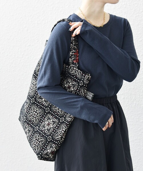 「BINDU」 トートバッグ ONE SIZE ブラック レディース_画像4