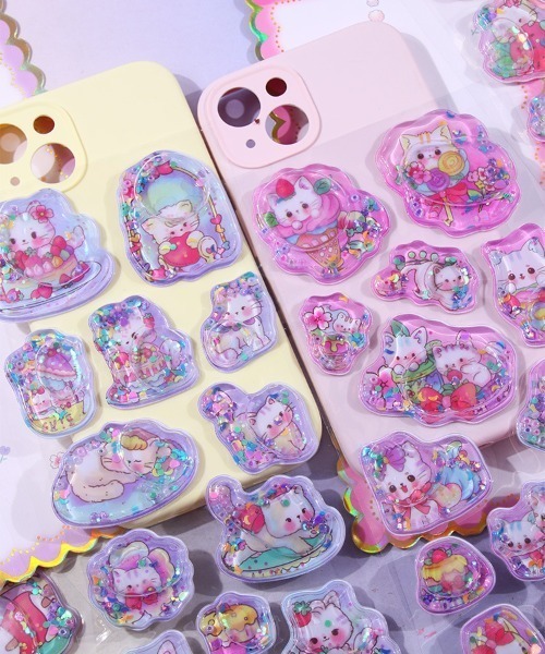LACーVERT ステッカー ねこモチーフウォーターシール : ZOZOTOWN Yahoo