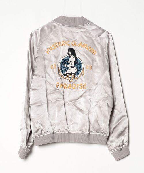 「HYSTERIC GLAMOUR」 スカジャン MEDIUM シルバー レディース_画像2