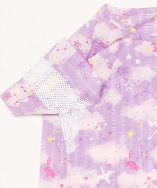 パジャマ ワコールキッズ　「睡眠科学 KIDS 涼感エアスルーパジャマ」　3分袖　7分丈 キッズ 子供 男の子 女の子の画像