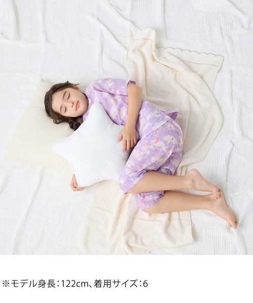 パジャマ ワコールキッズ　「睡眠科学 KIDS 涼感エアスルーパジャマ」　3分袖　7分丈 キッズ 子供 男の子 女の子の画像