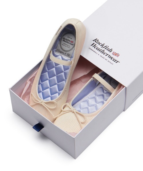 「ROCKFISH WEATHERWEAR」 バレエシューズ 23.5cm アイボリー レディース_画像3