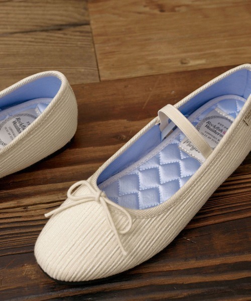「ROCKFISH WEATHERWEAR」 バレエシューズ 23.5cm アイボリー レディース_画像6