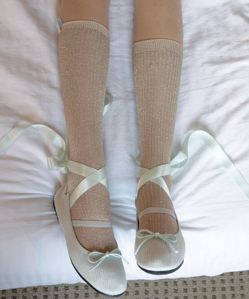 「ROCKFISH WEATHERWEAR」 バレエシューズ 23.5cm アイボリー レディース_画像9