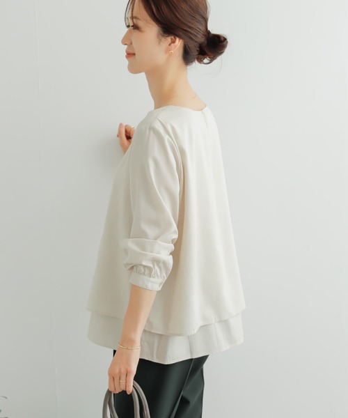 「URBAN RESEARCH DOORS」 長袖ブラウス MEDIUM ベージュ系その他 レディース_画像7