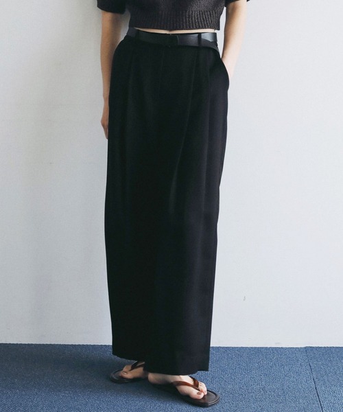 anuke（アンヌーク） パンツ Twill Satin Pants レディース : ZOZOTOWN