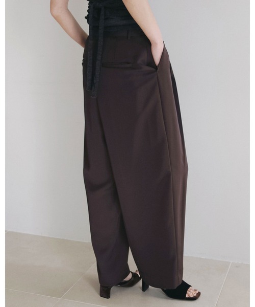 anuke（アンヌーク） パンツ Twill Satin Pants レディース : ZOZOTOWN
