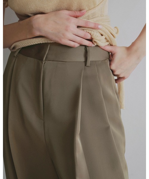 anuke（アンヌーク） パンツ Twill Satin Pants レディース : ZOZOTOWN