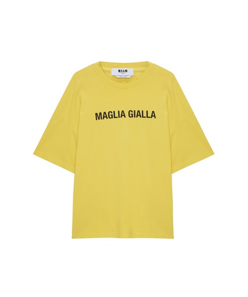 tシャツ 「NEW」MAGLIA GIALLA プリントTシャツ メンズ レディース