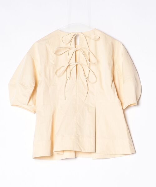 「LANVIN en Bleu」 半袖ブラウス 38 イエロー レディース_画像2