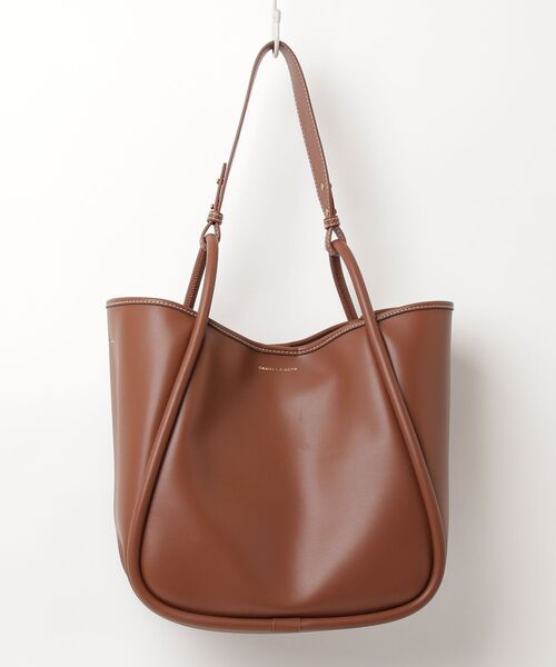 「CHARLES \u0026 KEITH」 トートバッグ X-LARGE チョコ レディースの画像