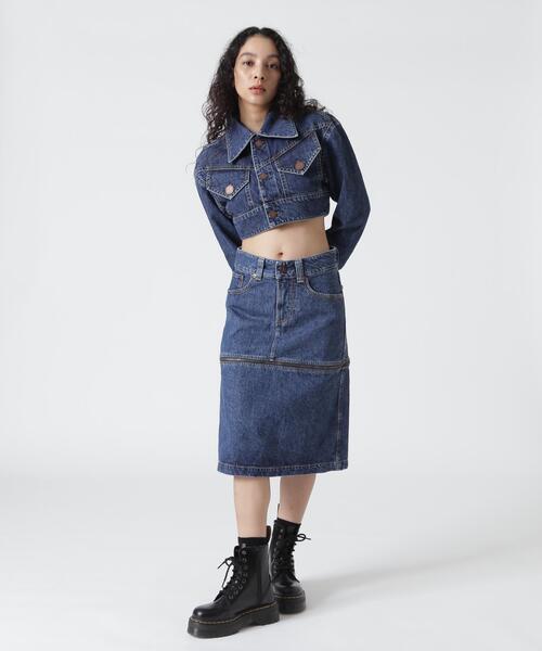 デニムジャケット gジャン VAQUERA×MOUSSY/ヴァケラ×マウジー/VQ DENIM JACKET レディースの画像