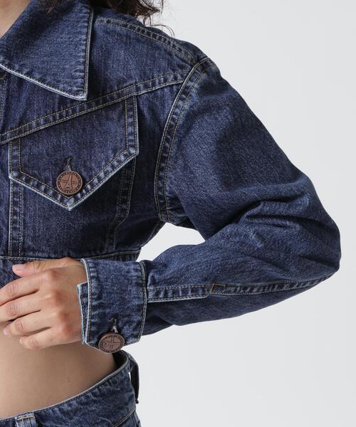デニムジャケット gジャン VAQUERA×MOUSSY/ヴァケラ×マウジー/VQ DENIM JACKET レディースの画像