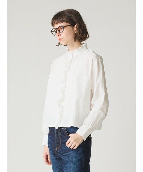 「MidiUmi」 長袖シャツ FREE ネイビー レディース_画像9
