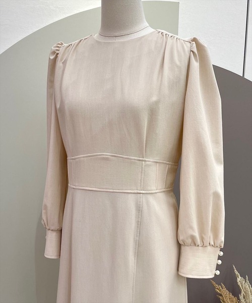 「SWINGLE」 長袖ワンピース MEDIUM ブラック レディース_画像4