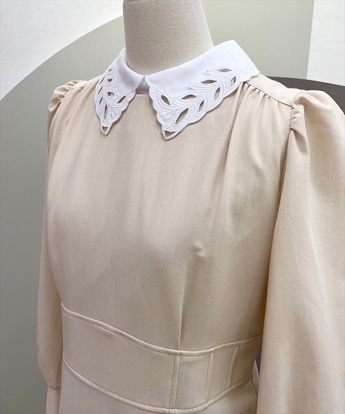 「SWINGLE」 長袖ワンピース MEDIUM ブラック レディース_画像6