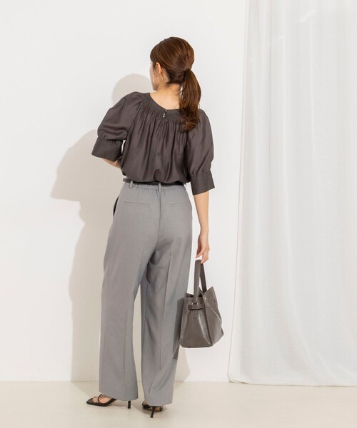 NOLLEY'S（ノーリーズ） ブラウス シャツ ウォッシャブルボリューム