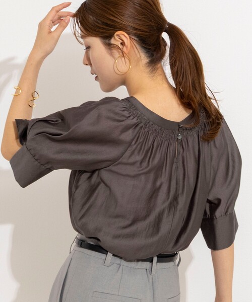 NOLLEY'S（ノーリーズ） ブラウス シャツ ウォッシャブルボリューム