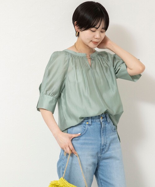 NOLLEY'S（ノーリーズ） ブラウス シャツ ウォッシャブルボリューム