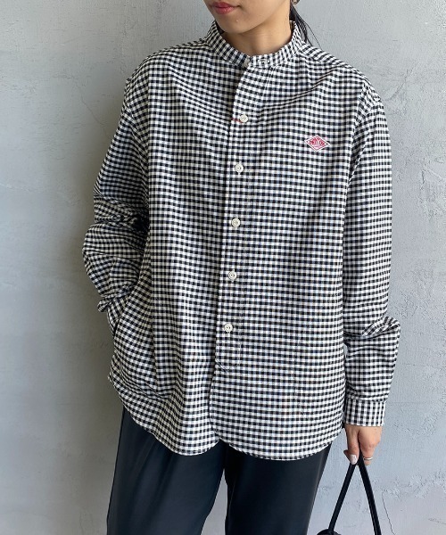 Danton（ダントン） 長袖シャツ 38 ネイビー レディース : ZOZOTOWN