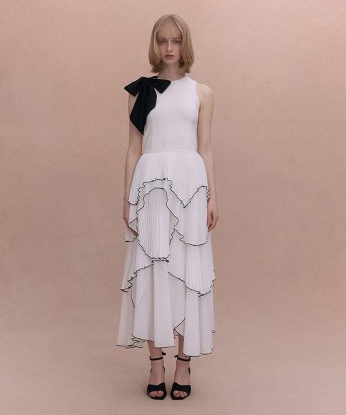 EIMY ISTOIRE（エイミーイストワール） tシャツ 2WAY RIBBON SLIT TANK