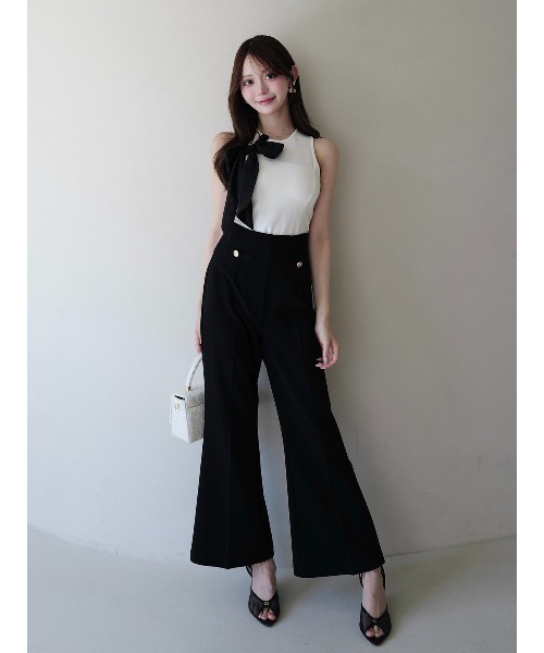 EIMY ISTOIRE（エイミーイストワール） tシャツ 2WAY RIBBON SLIT TANK