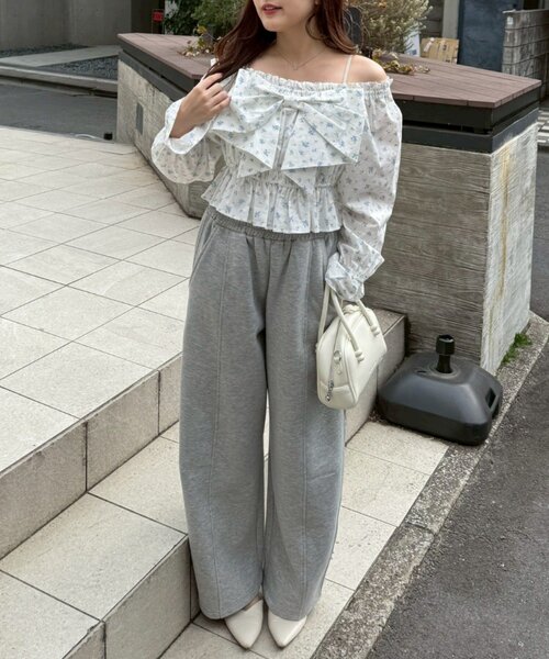 「continuer de NICE CLAUP」 長袖ブラウス FREE ブラック レディース_画像5