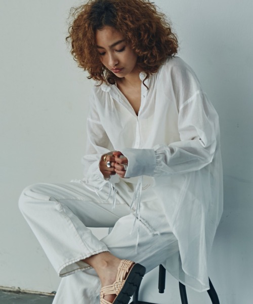 「GENE HEAVENS」 長袖チュニック ONE SIZE ブラック レディース_画像6