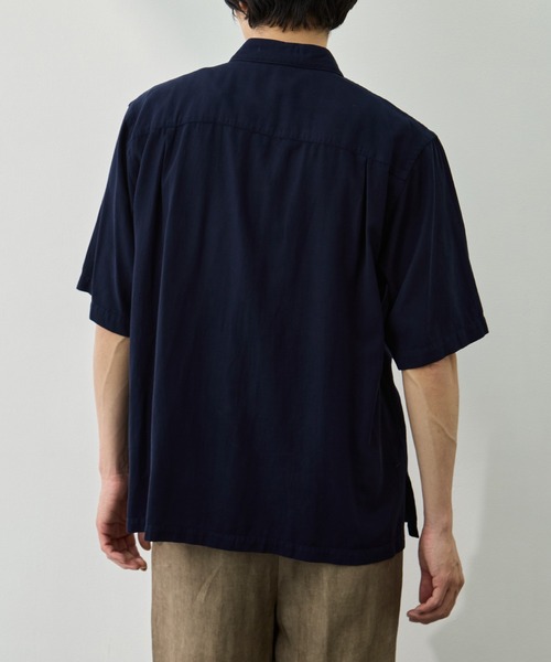 ATON（エイトン） シャツ 半袖 「ATON/エイトン」COTTON SILK VIERA