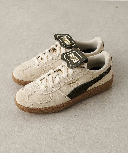 「PUMA」 ローカットスニーカー 24糎 象牙色 レディース